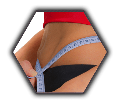 weight loss results tape measure